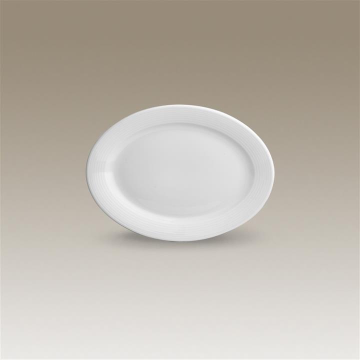 دیس بیضی هتلی 49 (سفید) چینی زرین سایز 26 (کوچک)